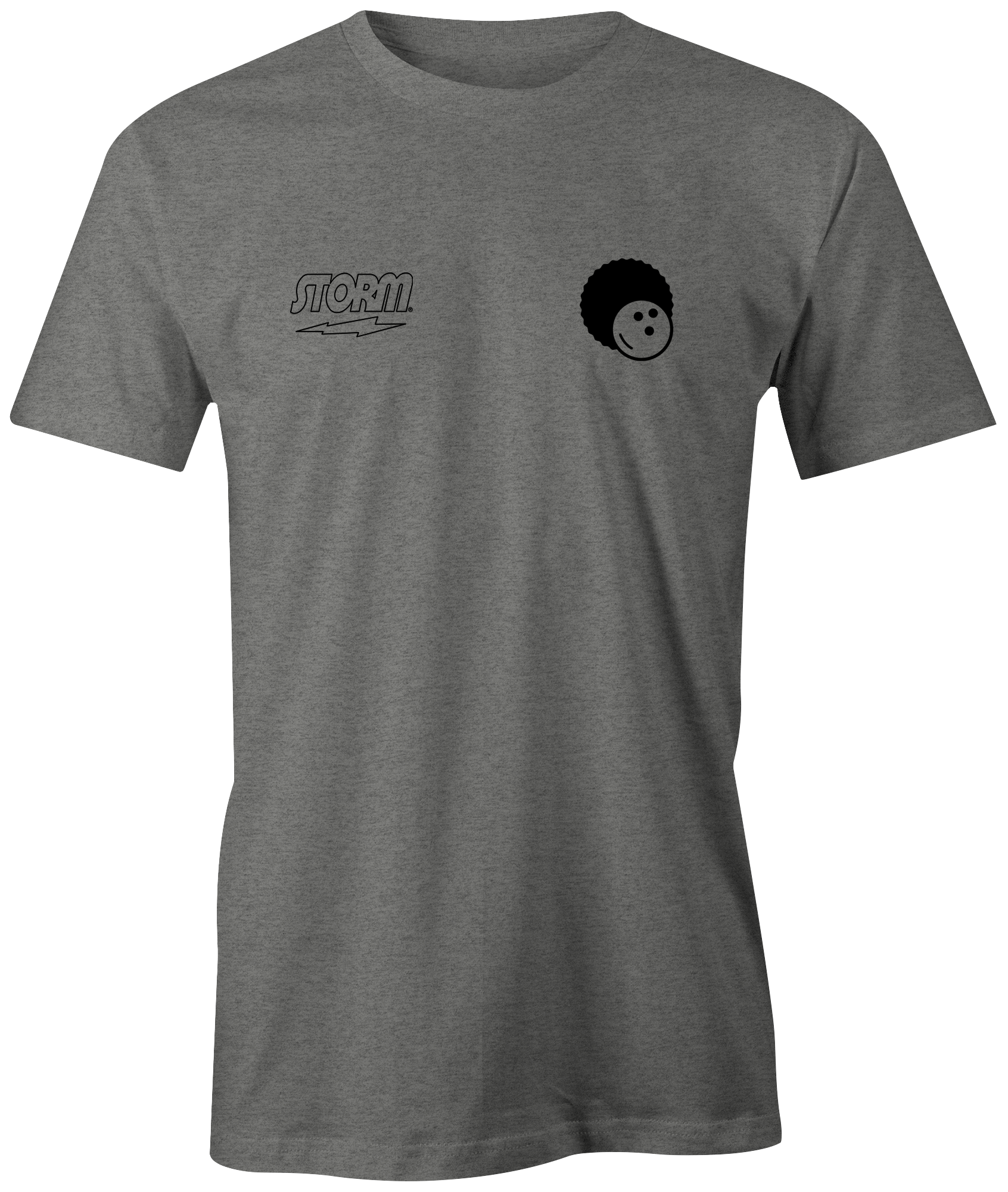 kyle troup bowling pba professional bowling shirt storm bowling pro with the fro afro fro ball funny grey gray black