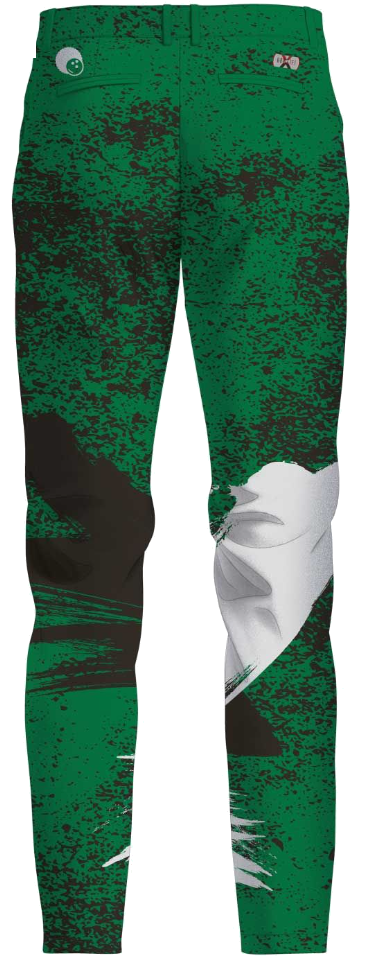 kyle troup bowling pba professional bowling pants storm bowling swamper black green white back