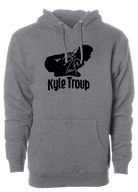 kyle troup bowling pba professional bowling shirt storm bowling silhouette signature hoodie grey gray black 