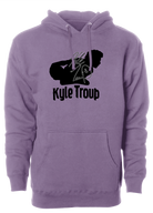 kyle troup bowling pba professional bowling shirt storm bowling silhouette signature hoodie plum black 