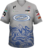 kyle troup bowling pba professional bowling shirt storm bowling jersey bowlifi blue gray grey marble front