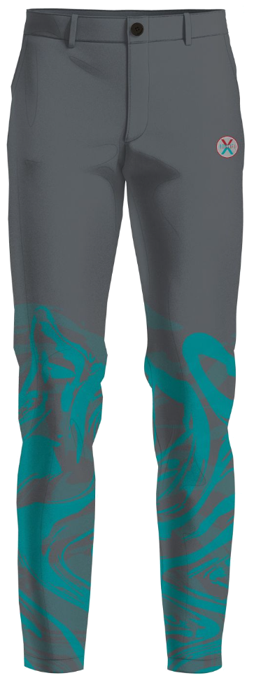 kyle troup bowling pba professional bowling pants storm bowling bowlifi teal marble grey gray front