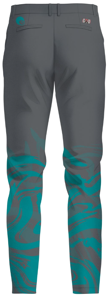 kyle troup bowling pba professional bowling pants storm bowling bowlifi teal marble grey gray back