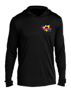 kyle troup bowling pba professional bowling shirt storm bowling signature silhouette black 80's afro hoodie dri fit