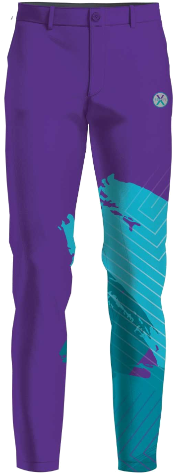 kyle troup bowling pba professional bowling pants storm bowling barrier front purple teal 