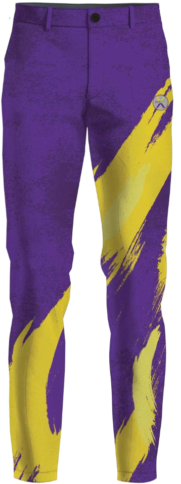 kyle troup bowling pba professional bowling pants storm bowling corrupted back purple yellow